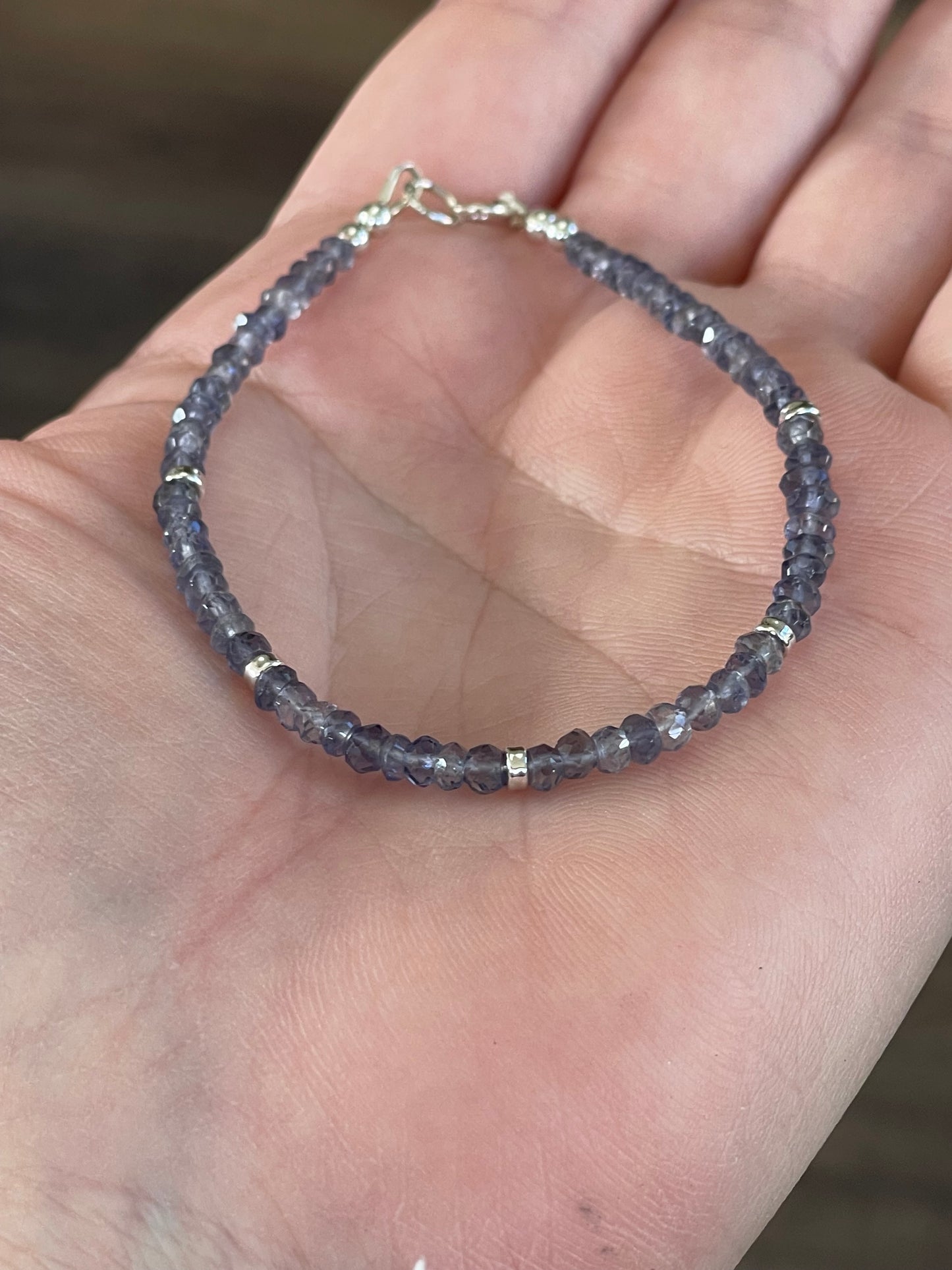 Iolite bracelet