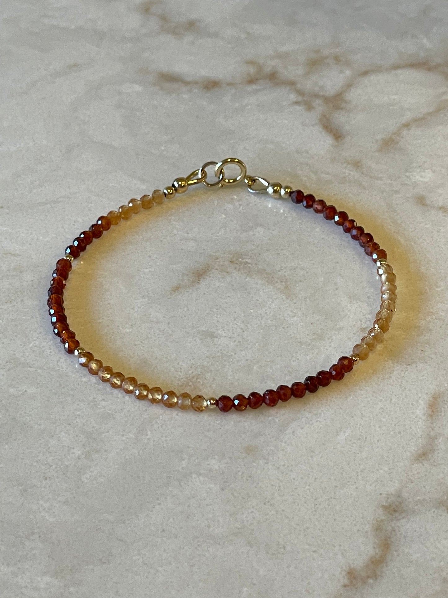 Hessonite Garnet bracelet