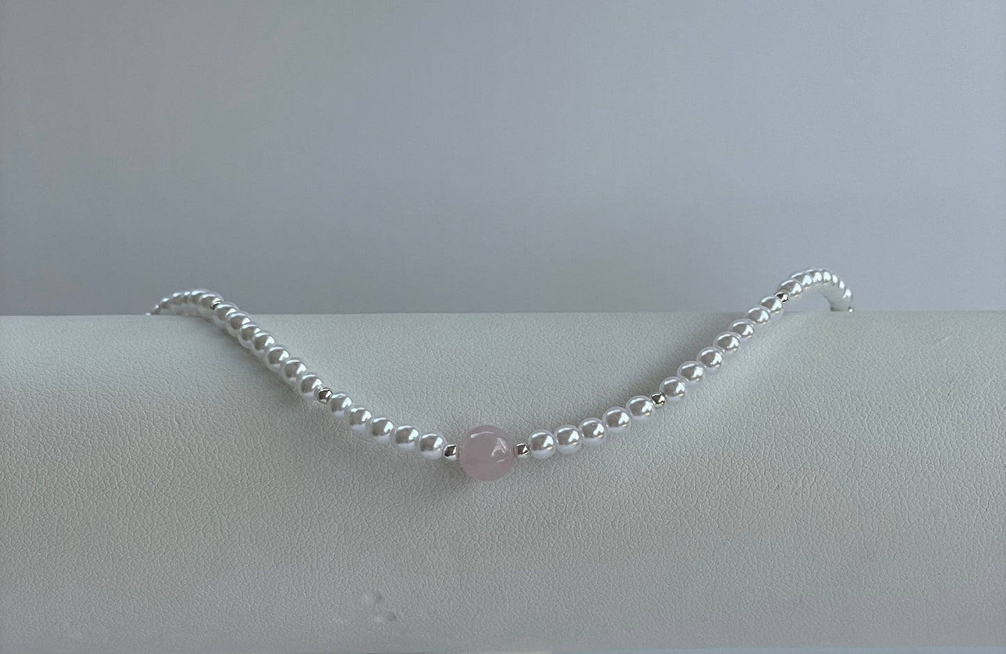 Pearl and Rose Quartz bracelet