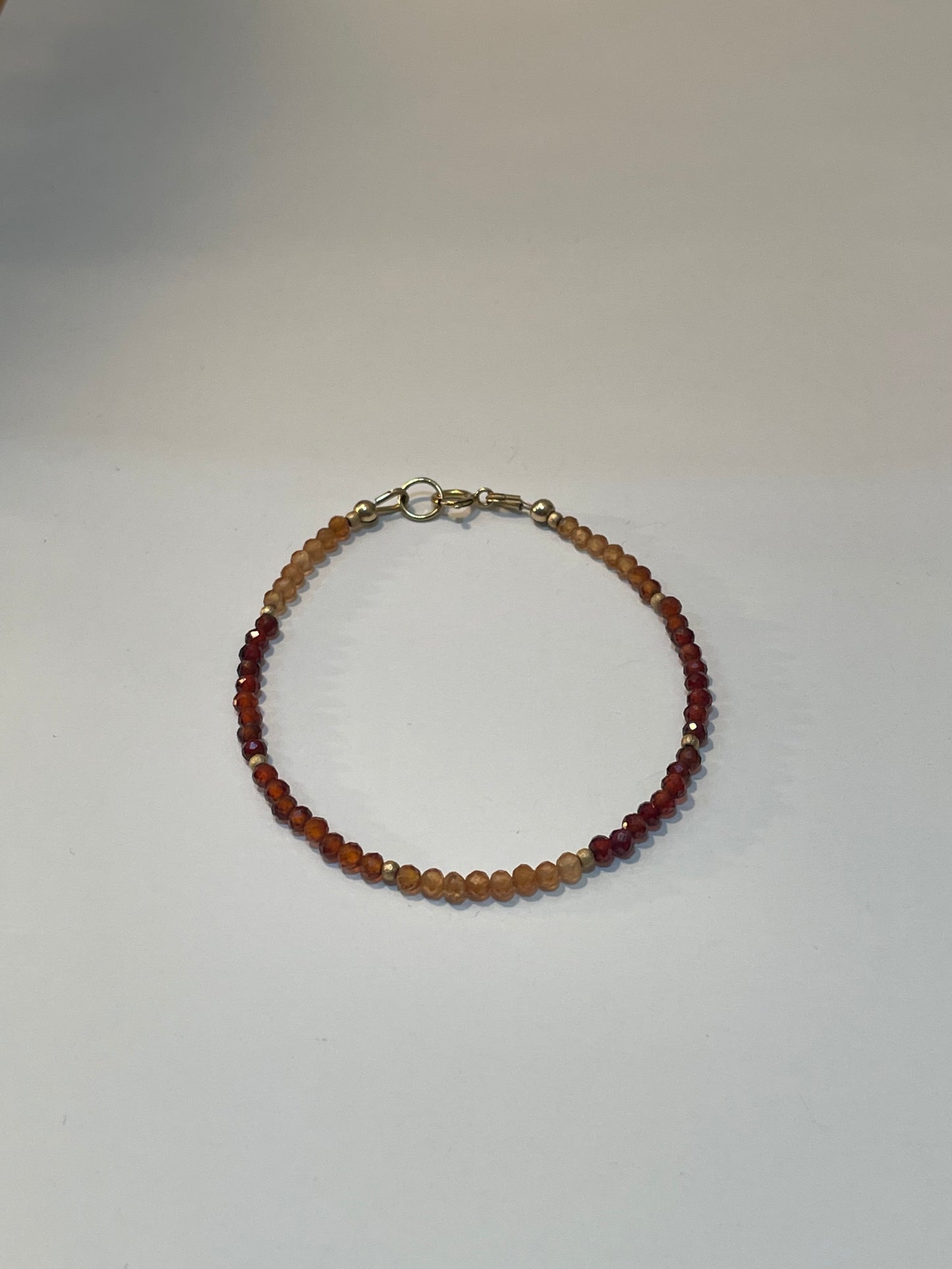 Hessonite Garnet bracelet