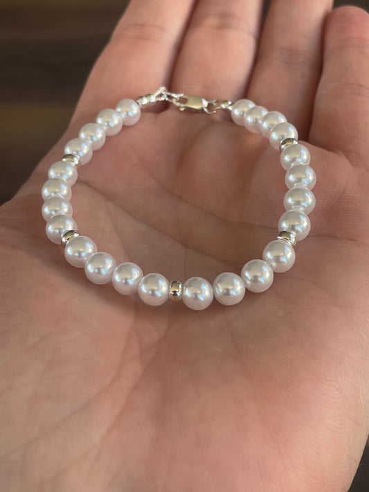 Cultured Pearl and Sterling Silver bracelet