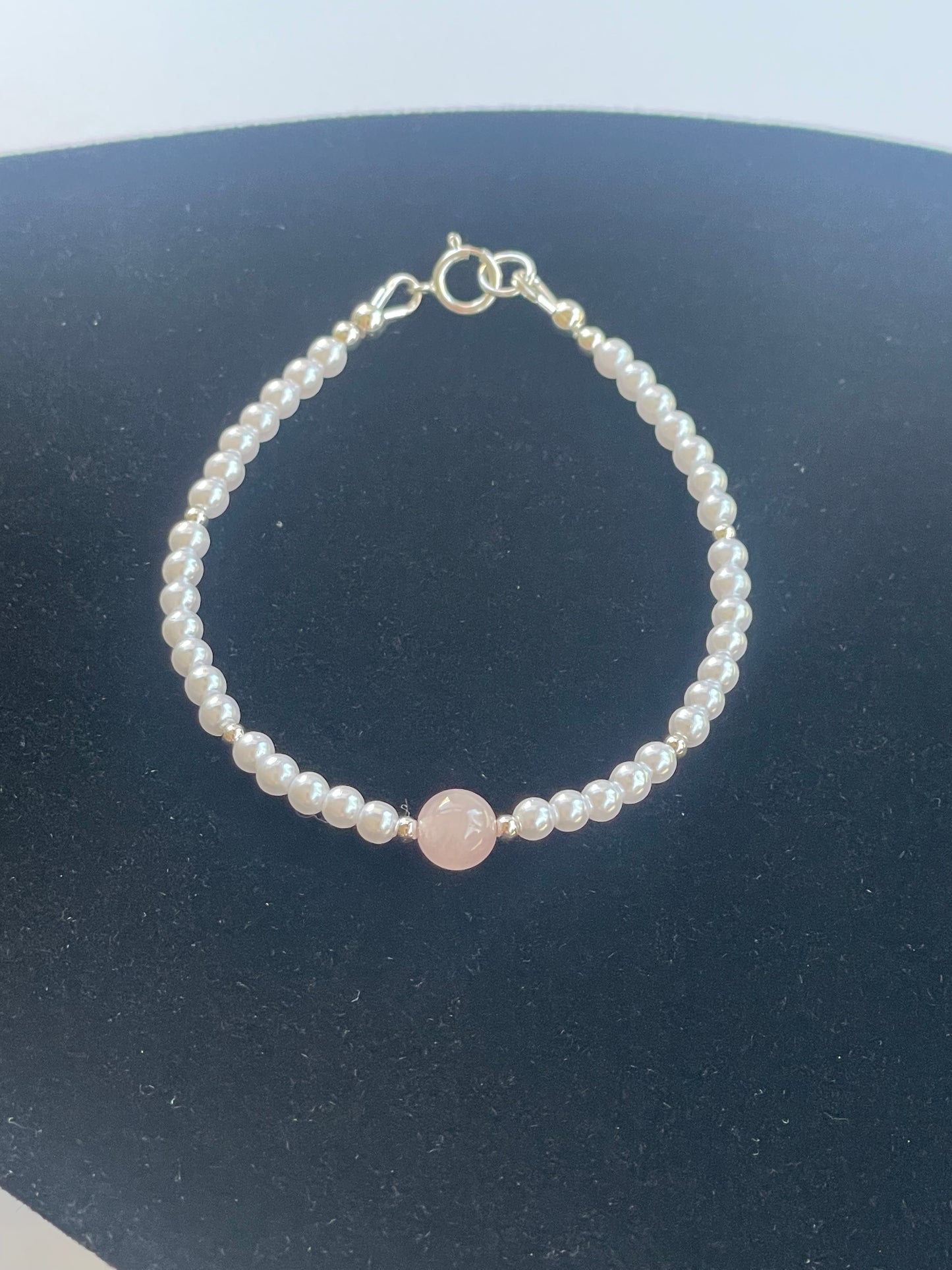 Pearl and Rose Quartz bracelet