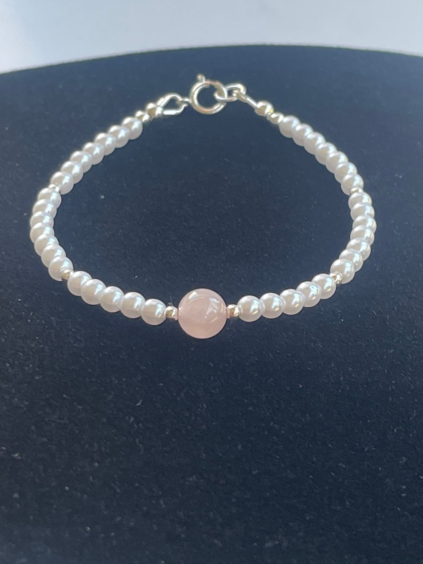 Pearl and Rose Quartz bracelet